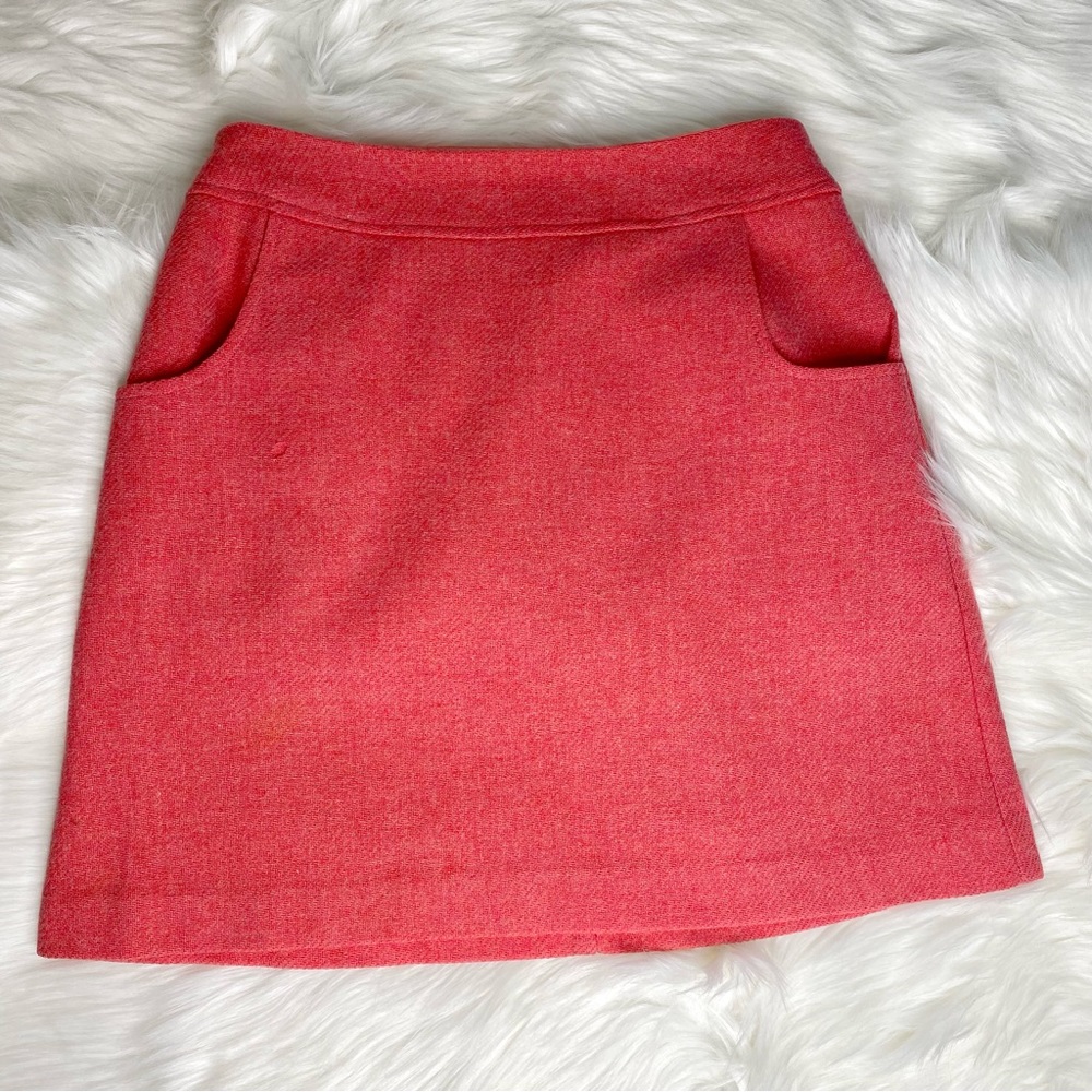 Vintage 1960s Sears Salmon Colored Skirt with Pockets